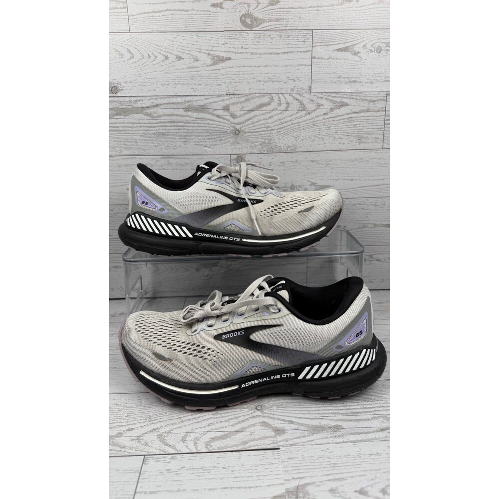 Brooks Adrenaline GTS 23 Sneakers Womens Size 7.5 B Gray Running Shoes #394 - Picture 1 of 6